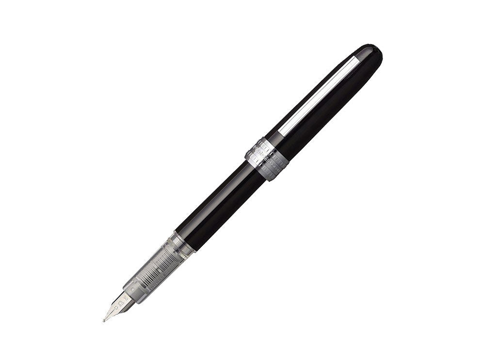 Estilográfica Platinum Plaisir, Aluminio anodizado, Negro, PGB-1000-1