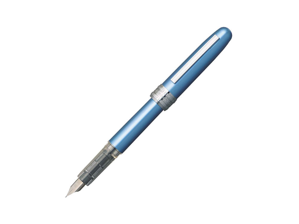 Pluma Estilográfica Platinum Plaisir, Aluminio, Azul, PGB-1000B-57