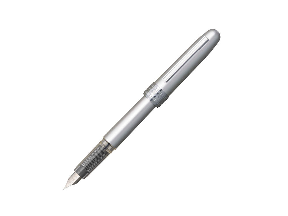 Pluma Estilográfica Platinum Plaisir, Aluminio, Gris, PGB-1000B-3