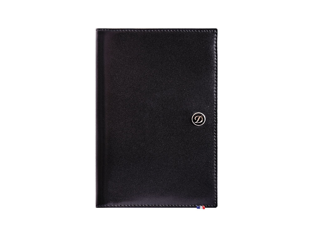 Funda de Pasaporte S.T. Dupont Line D, Piel, Negro, 1 Tarjeta, 180012