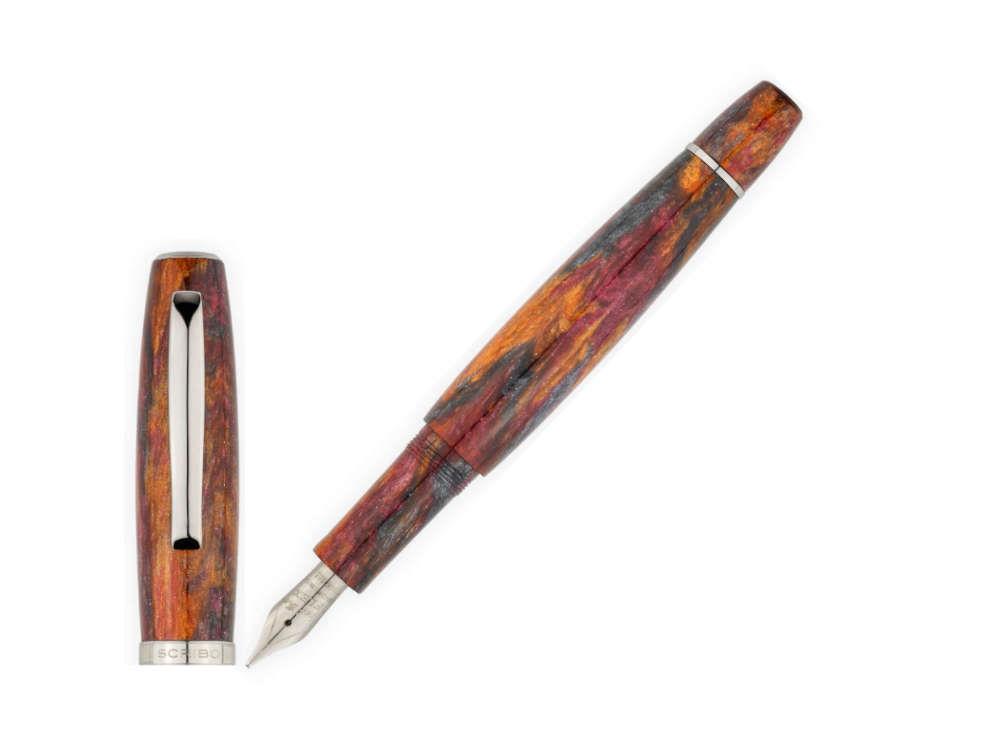 Pluma Scribo La Dotta Turrita, 14K, Edición Limitada, DOTFP09RT1403