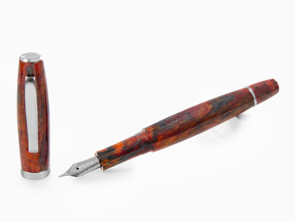 Pluma Scribo La Dotta Turrita, 18K, Edición Limitada, DOTFP09RT1803