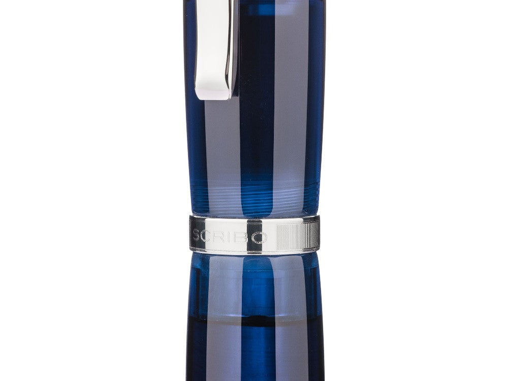 Pluma Estilográfica Scribo Feel Blu Sospeso LE 18K, FEEFP46PL1803