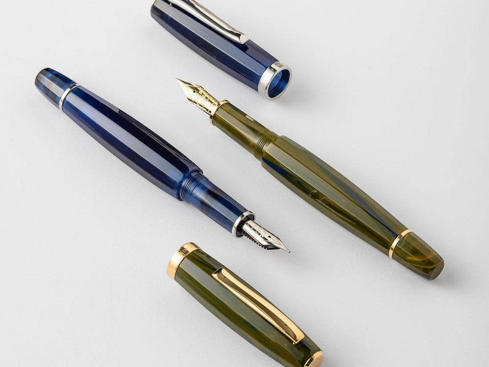 Pluma Estilográfica Scribo Feel Blu Sospeso LE 18K, FEEFP46PL1803