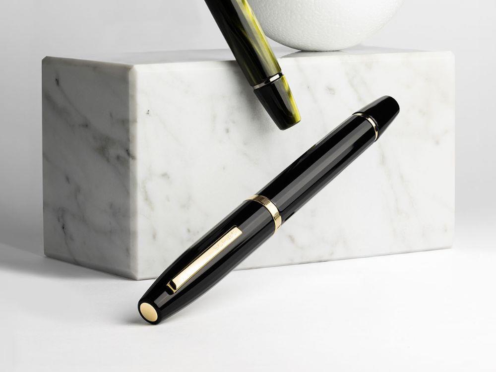 Pluma Estilográfica Scribo Flow Origine 18K, Ed Limitada, FLOFP06YG1803