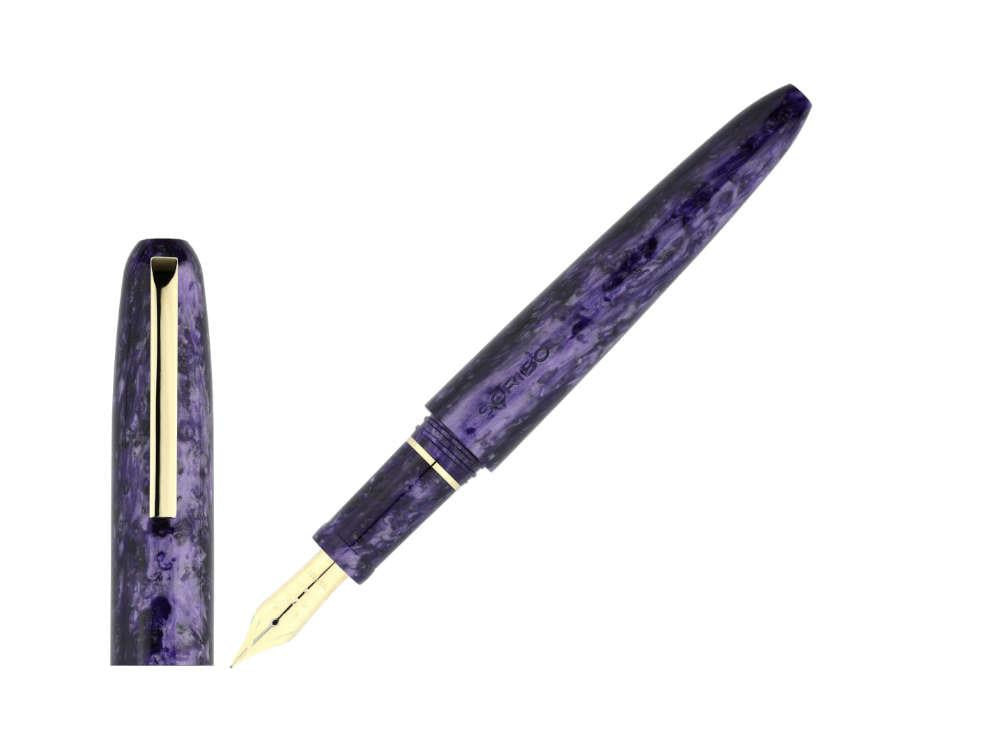 Pluma Scribo Piuma Ametista, 14K, Edición Limitada, PIUFP14YG1403