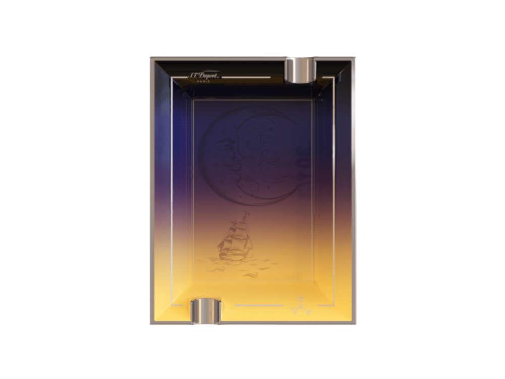 Cenicero S.T. Dupont Montecristo La Nuit, Porcelana, Amarillo, 006435