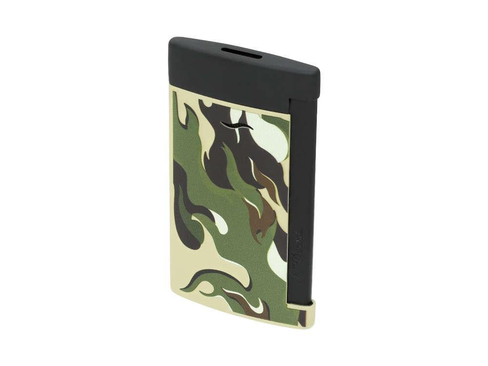 Encendedor S.T. Dupont Camo Slim 7, Metal, PVD, Verde, Edición Limitada, 027750G