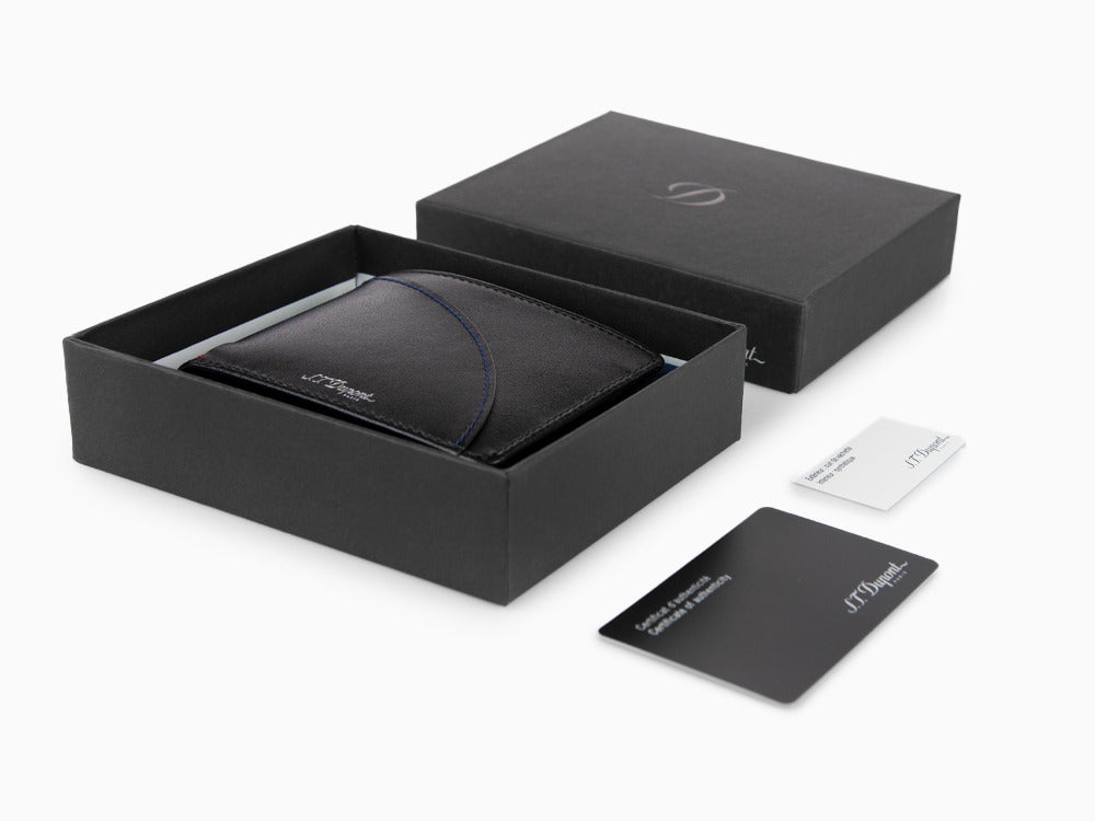 Cartera S.T. Dupont Défi Millennium, Piel, Negro, 6 Tarjetas, 172003