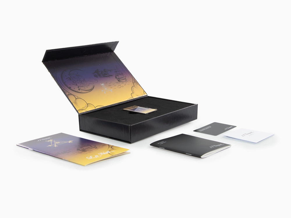 Encendedor S.T. Dupont Ligne 2 Montecristo La Nuit, Adornos en paladio, C16035