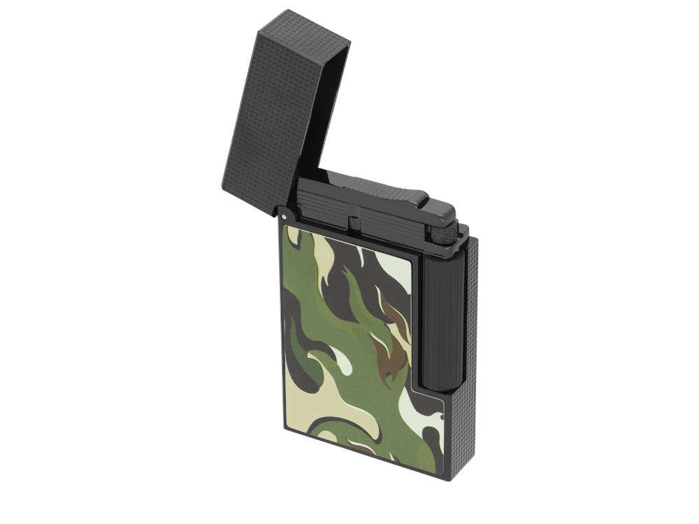 Encendedor S.T. Dupont Camo Ligne 2, Metal, Verde, Edición Limitada, C16050