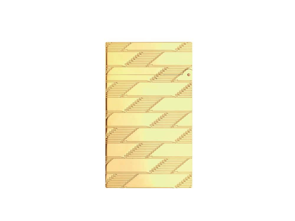 Encendedor S.T. Dupont Ligne 2 Monogram 1872, Dorado, Edición Limitada, C16178