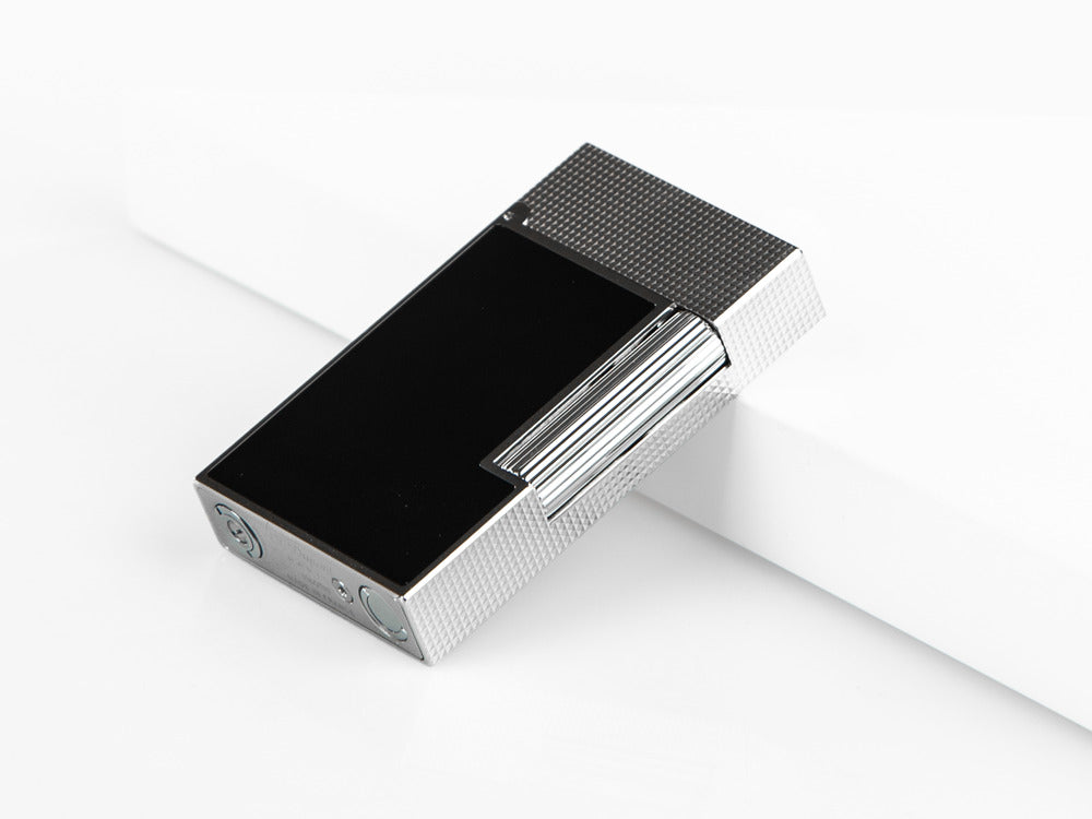 Encendedor S.T. Dupont Ligne 2 Cling, Platino, Negro, C16602