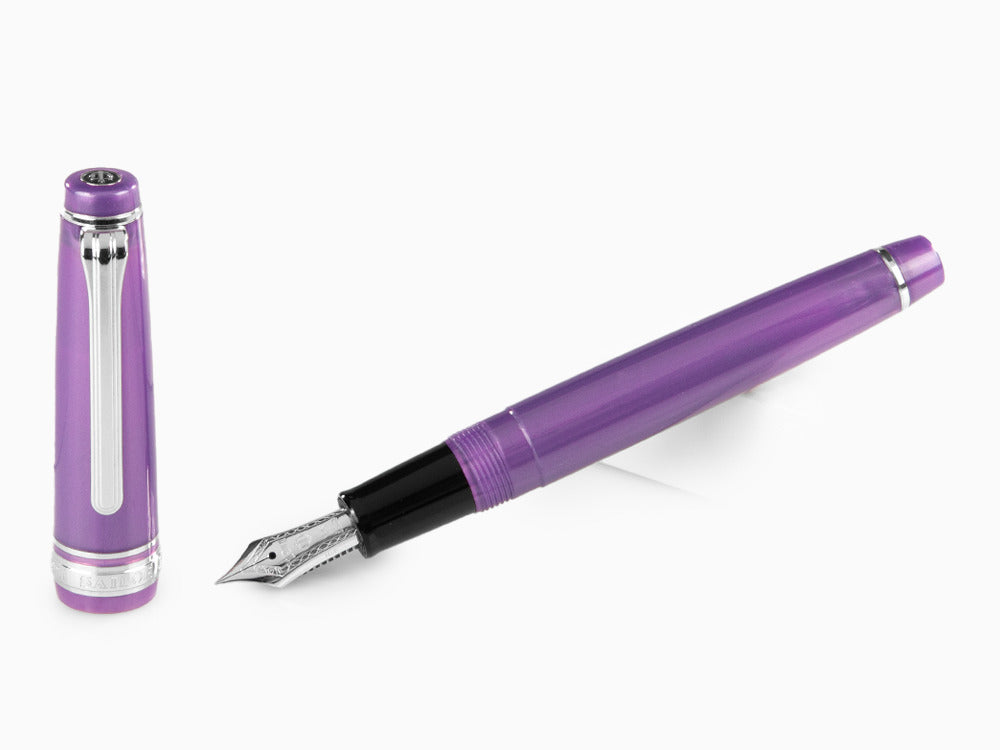 Estilográfica Sailor Professional Gear Slim Silver, Metallic Violet