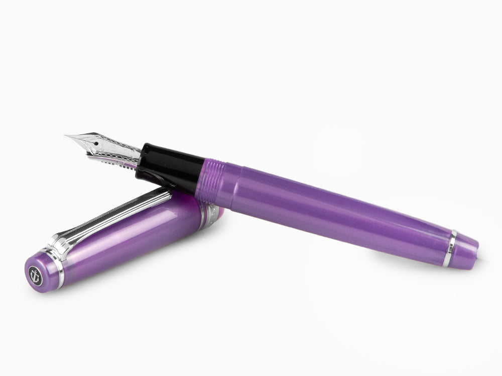 Estilográfica Sailor Professional Gear Slim Silver, Metallic Violet