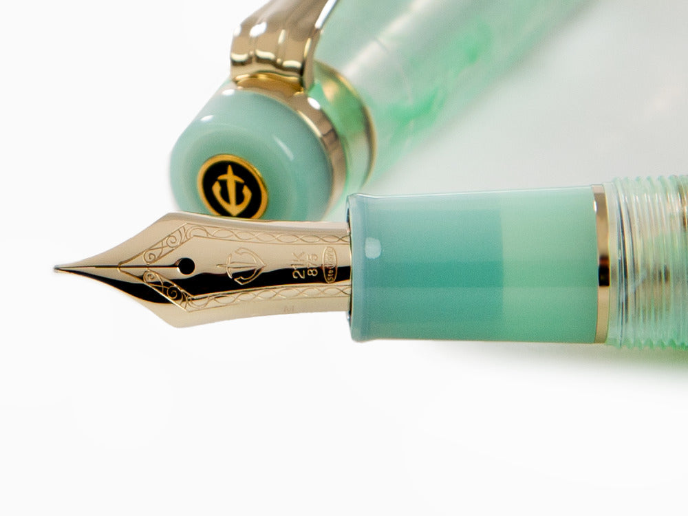 Pluma Estilográfica Sailor PG Veilio Pearl Mint, Oro 21k, 11-5045-467