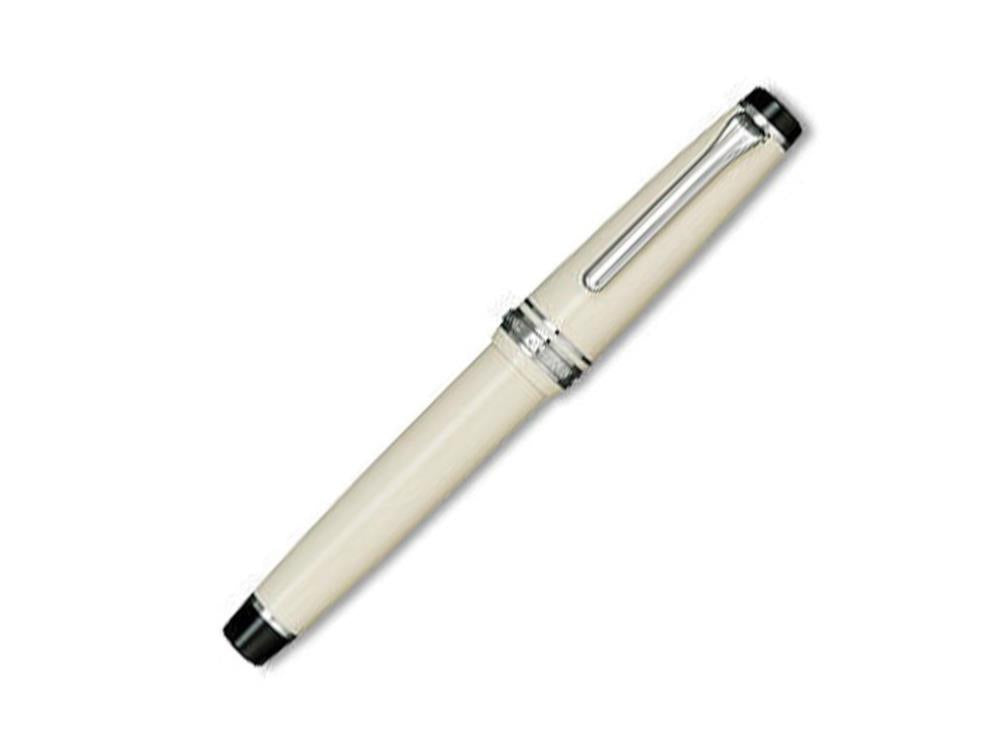 Estilográfica Sailor Professional Gear Color, Ivory, Cromo, 11-9280-417