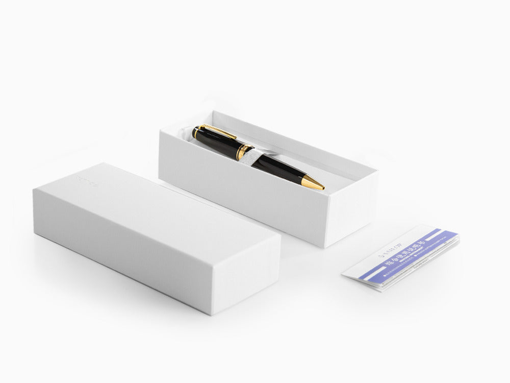 Bolígrafo Sailor Professional Gear Gold, Negro, Adornos en oro 24K, 16-1036-620