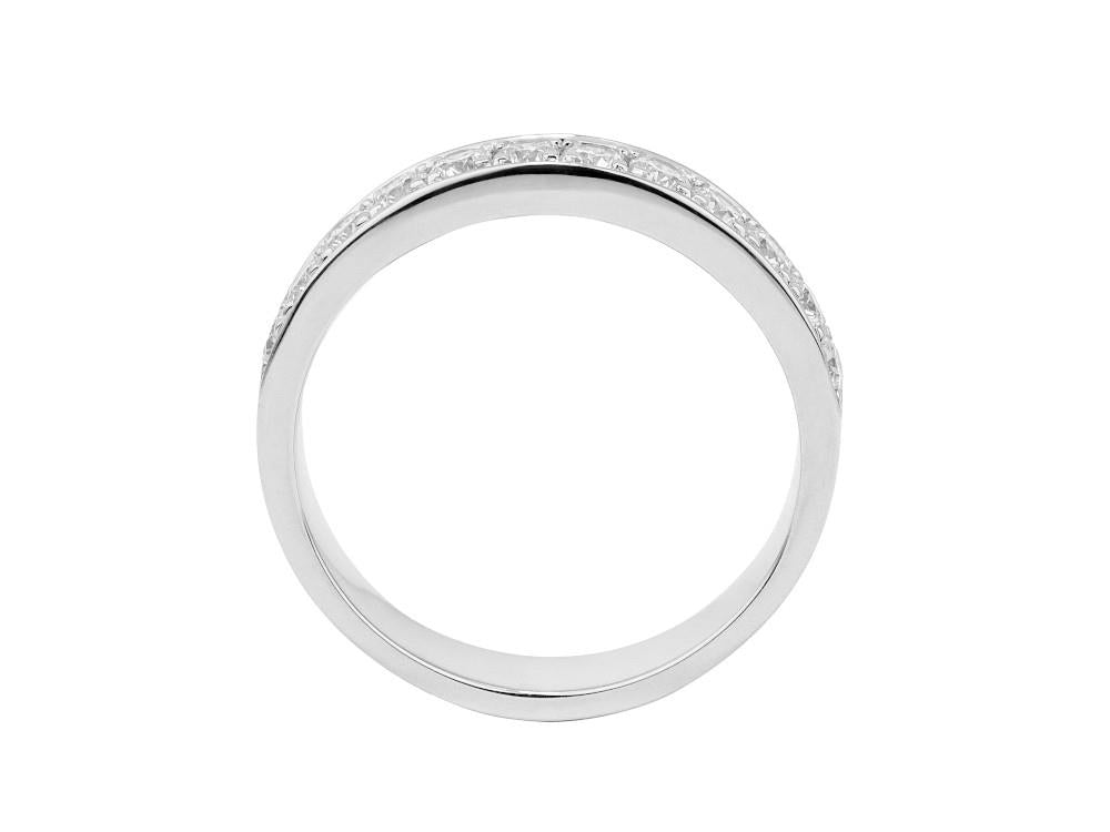Solitario Anillo Alianza, 18K Oro Blanco, 1 ct, LRW60105-14