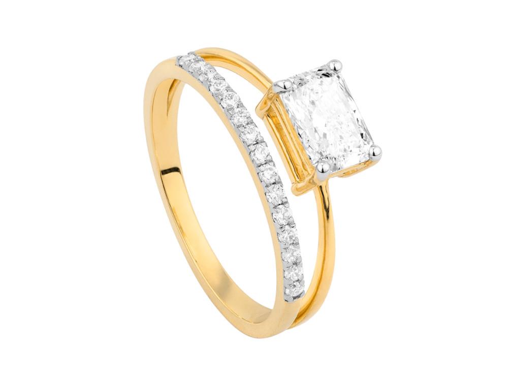 Solitario Anillo de Oro de 18K de 1.1ct, LRY00129-007-13
