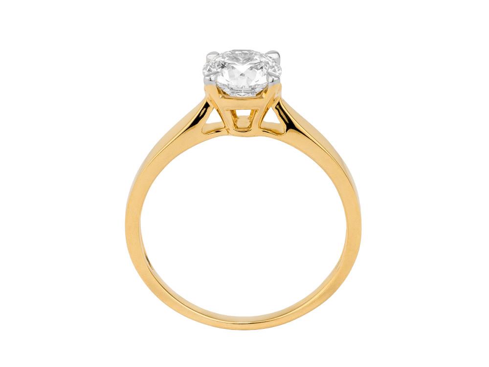 Solitario Anillo Solitario Brillante de 18K Oro 1 ct, LRY00522-100-14