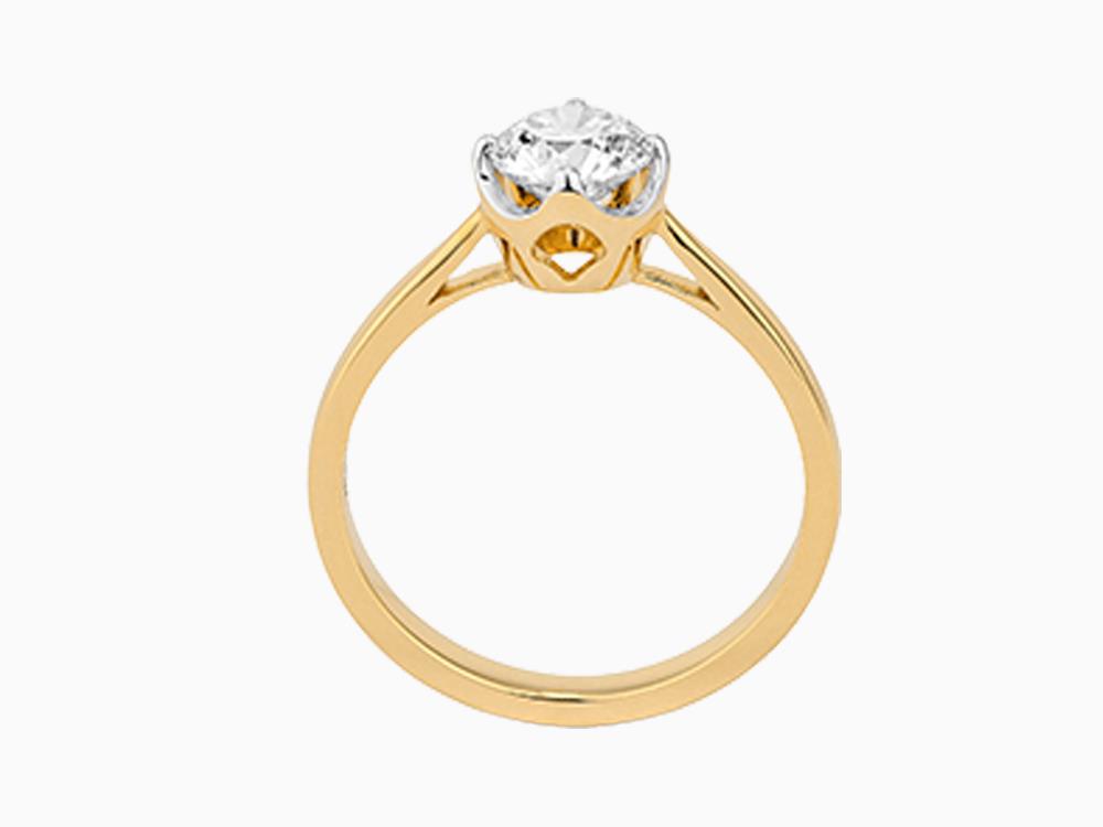 Solitario Anillo Solitario Brillante de Oro 18K 0.8 ct, LRY23701-14