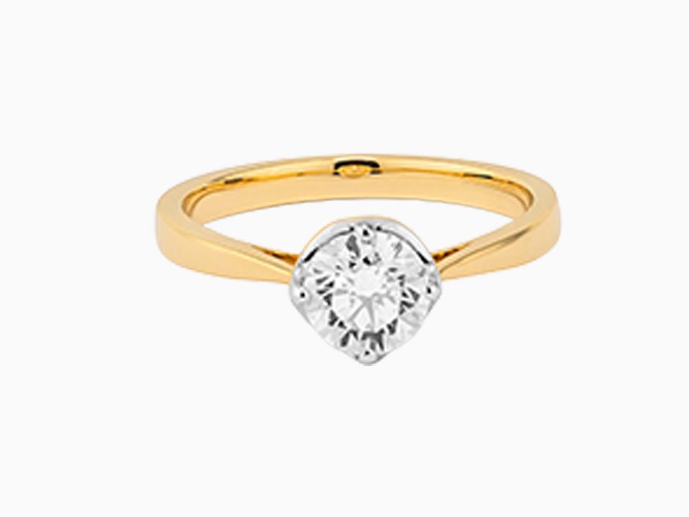 Solitario Anillo Solitario Brillante de Oro 18K 0.8 ct, LRY23701-14