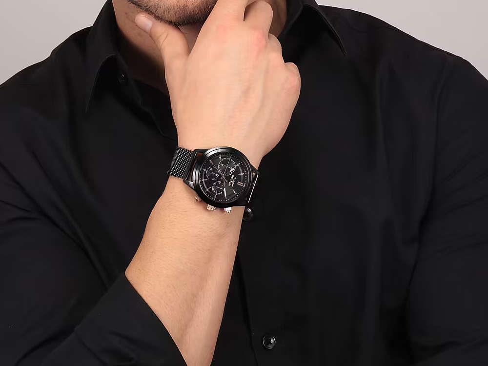 Reloj de Cuarzo Sector No Limits 670, PVD, Negro, 45 mm, R3253540002