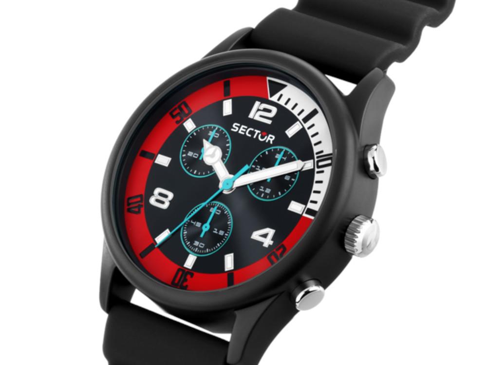 Reloj de Cuarzo Sector No Limits H2O, Negro, 43 mm, R3271718001