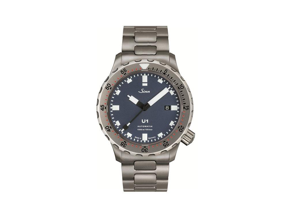 Reloj Automático Sinn U1 B, SW 200-1, 44mm, 100 atm, Tegiment, 1010.0102 MB72