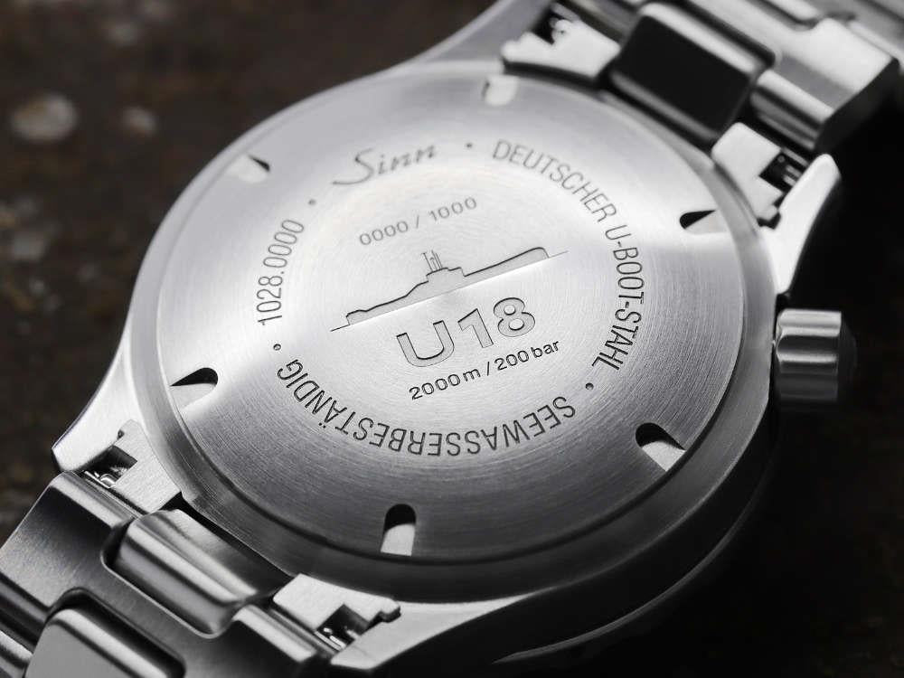 Reloj Automático Sinn U18, SW 300-1, 44 mm, Azul, Edición Limitada, 1028.010