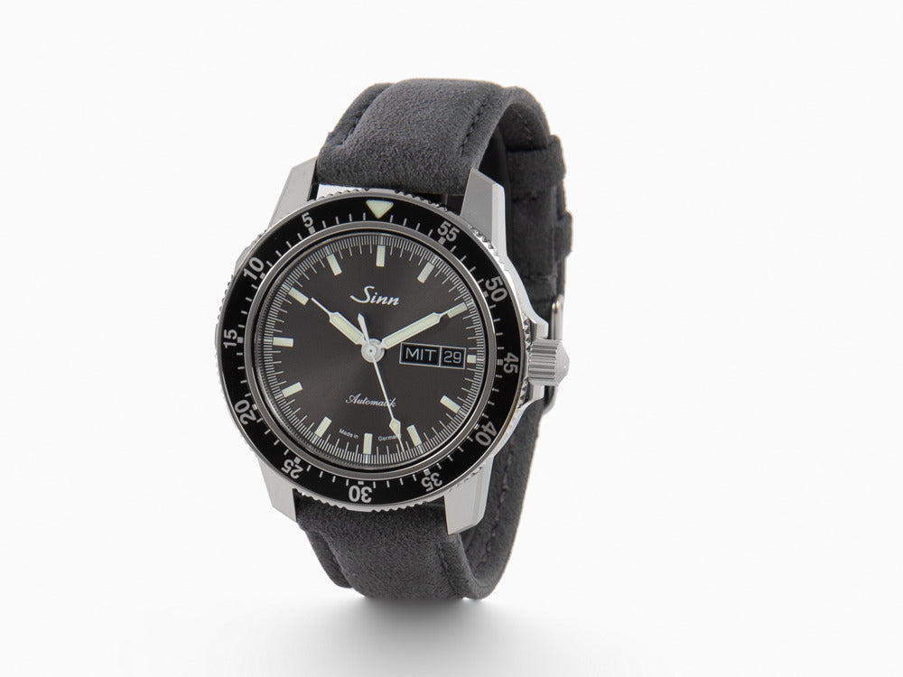 Reloj Automático Sinn 104 St Sa I A, Antracita, Cuero, 41mm, 104.014 LB162