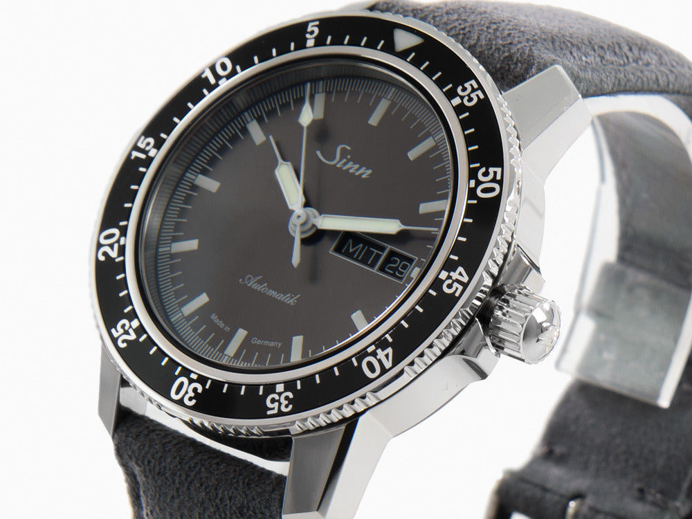 Reloj Automático Sinn 104 St Sa I A, Antracita, Cuero, 41mm, 104.014 LB162