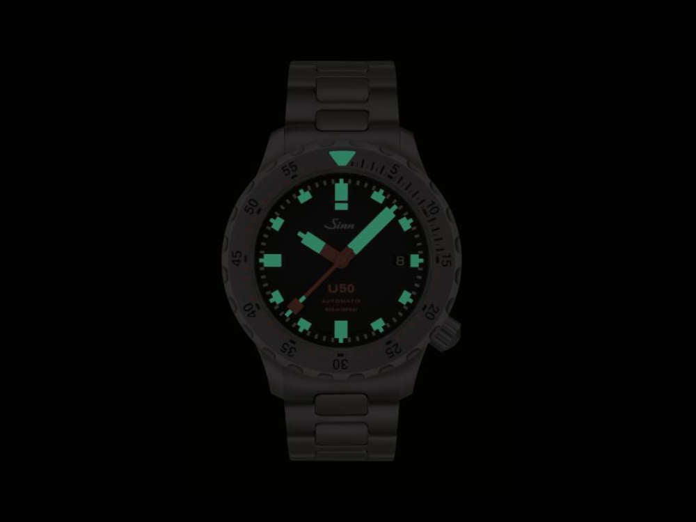Reloj Automático Sinn U50, SW 300-1, 41 mm, 50 atm, Acero, 1050.010 MB