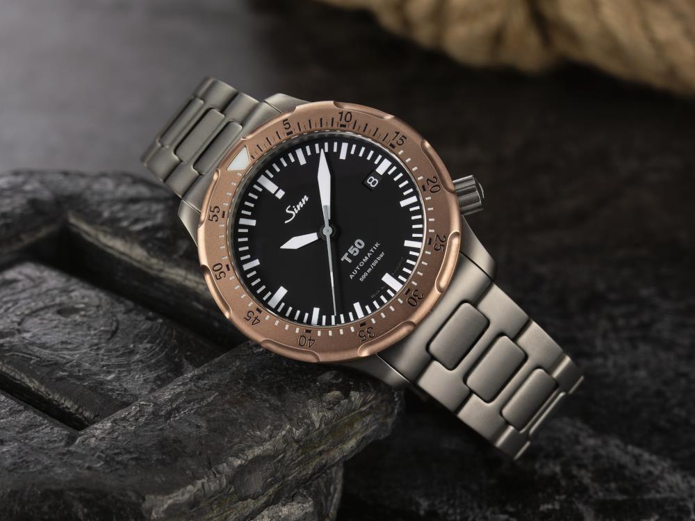 Reloj Automático Sinn T50 GBDR, 41 mm, Goldbronze 125, Titanio, 1052.020 MB315