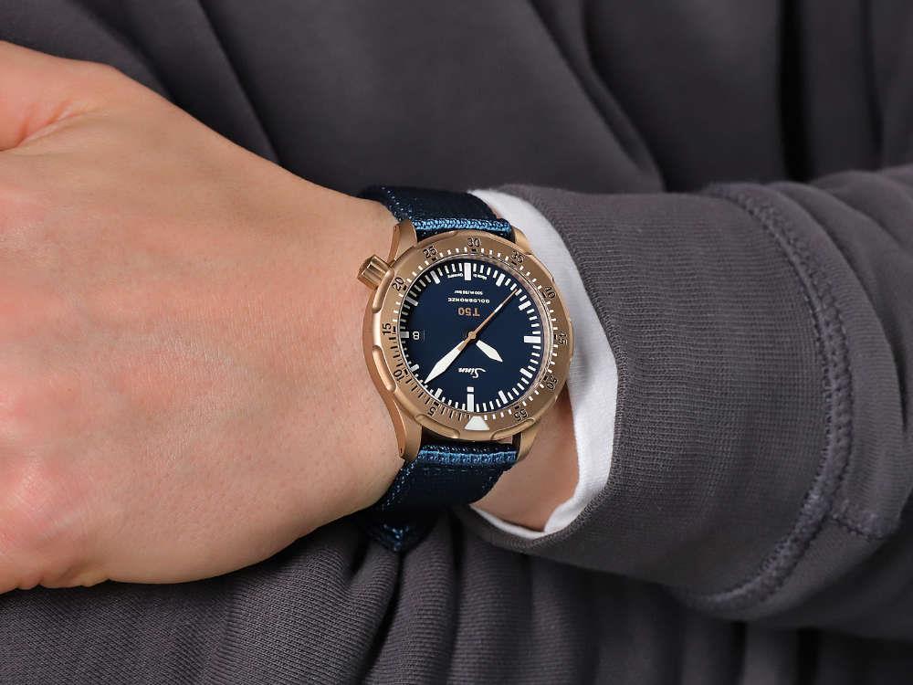Reloj Automático Sinn T50 Goldbronze B, 50 atm, Edición Limitada, 1052.062