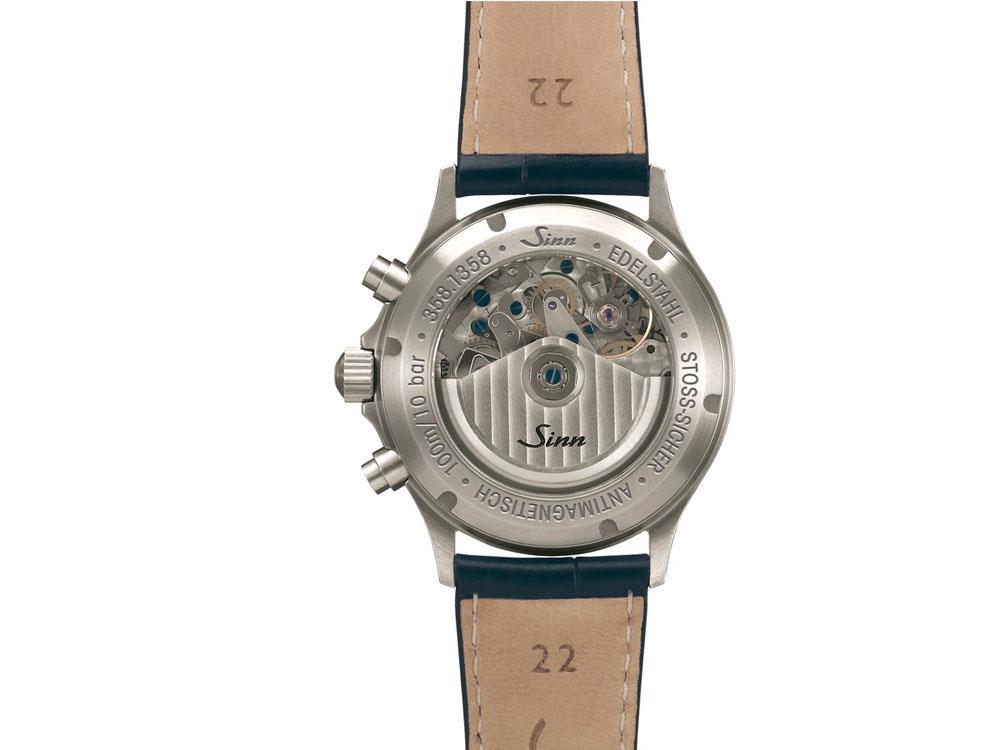 Reloj Automático Sinn 358 Sa PILOT, Cronógrafo, Sist Antivaho, 358.060 LB6