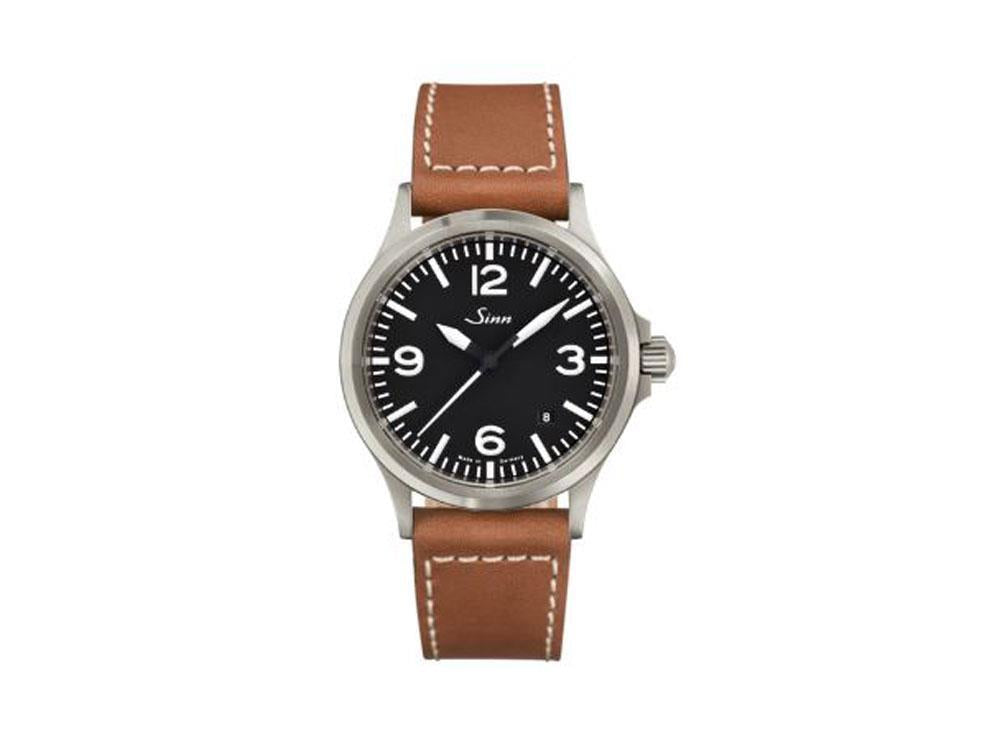 Reloj Automático Sinn 556 A, Negro, Correa de piel, 556.014 LB142
