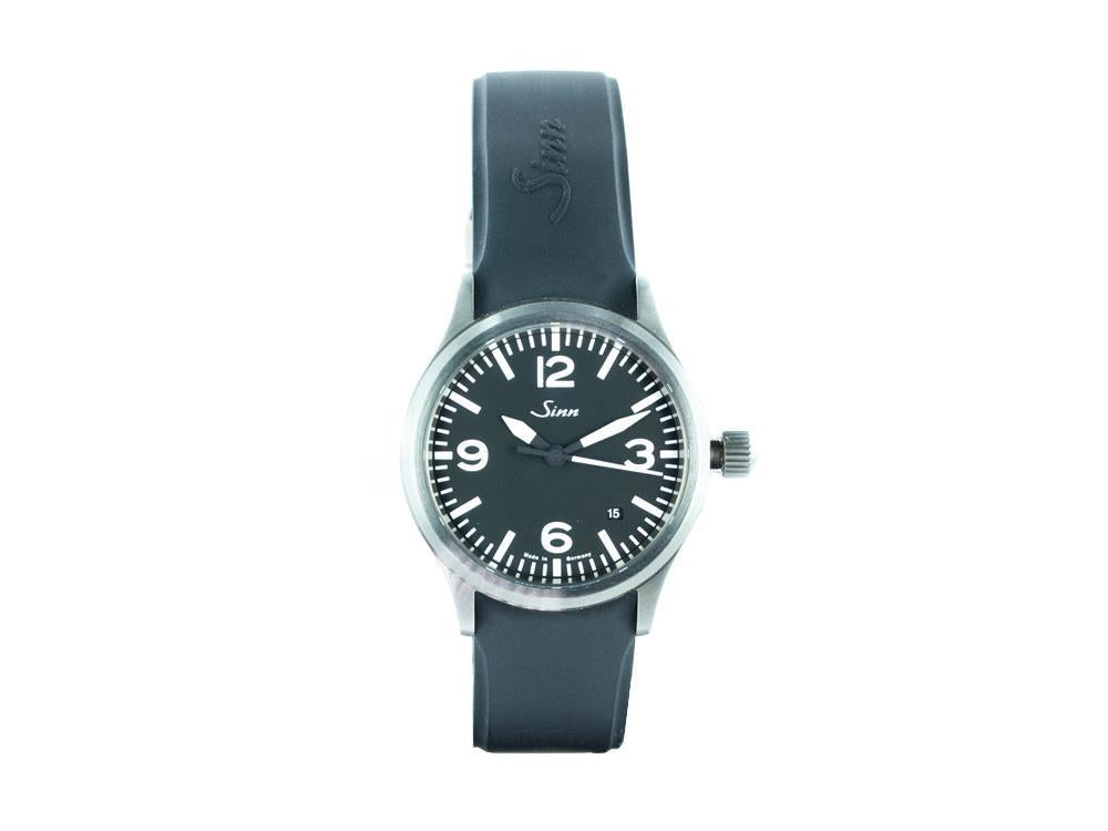 Reloj Automático Sinn 556, SW 200-1, Negro, Correa de silicona, 556.014 SI42