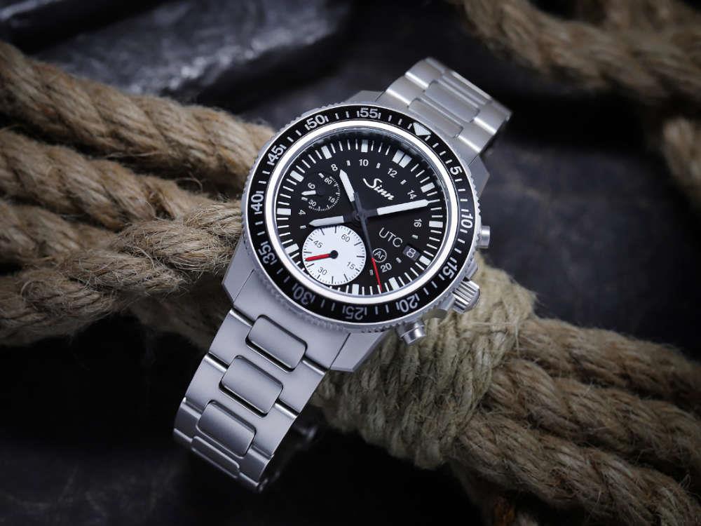Reloj Automático Sinn 613 St UTC, 41 mm, Negro, 613.013 MB62