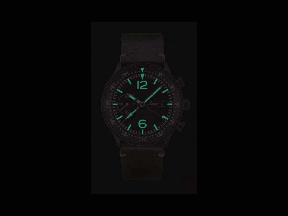Reloj Automático Sinn 717, SINN SZ01, 45 mm, Cronógrafo, Piel, 717.010 LB