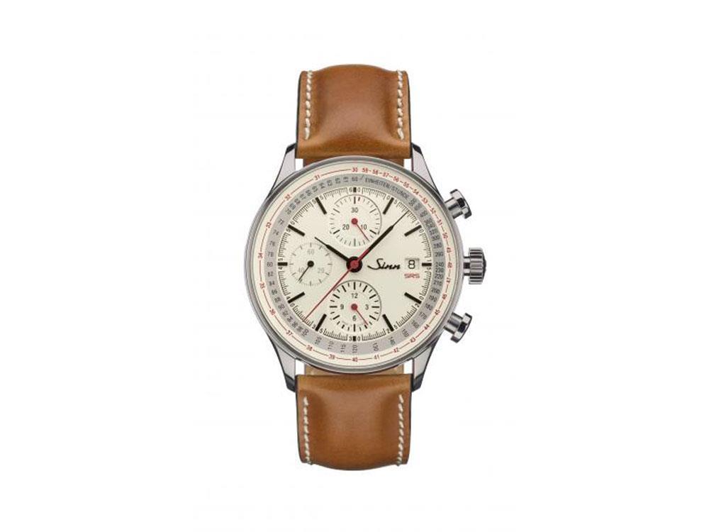 Reloj Automático Sinn 910 SRS, Valjoux 7750, Cronógrafo, Piel, 910.020 LB141