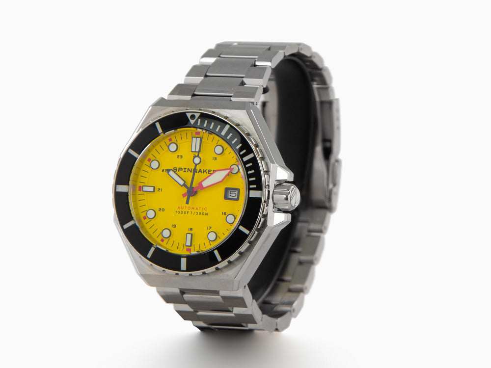 Reloj Automático Spinnaker Dumas, Amarillo, 44 mm, 30 atm, SP-5081-II