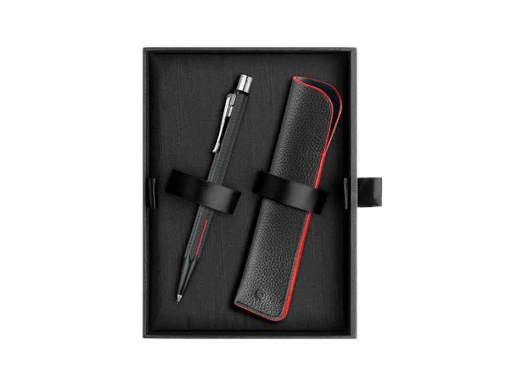 Set Portaminas Caran d'Ache Ecridor Racing, Negro, Adornos en paladio, 402.009