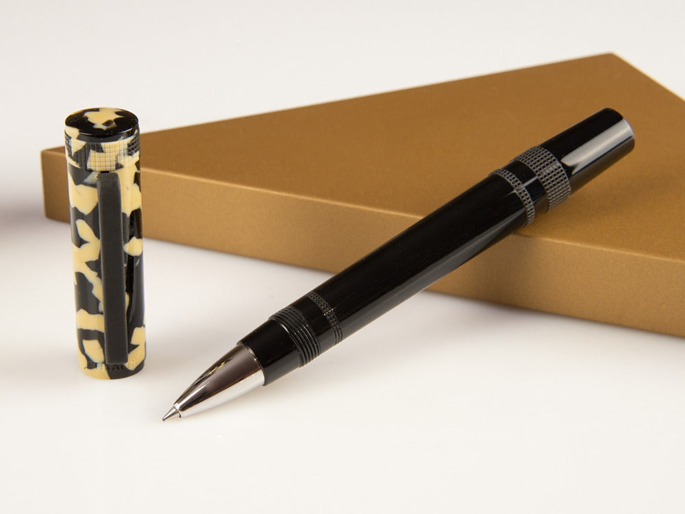 Roller Tibaldi Perfecta Tortoise Beige, Resina, Negro, Paladio, PFC-958-RB