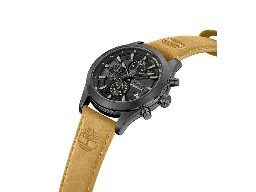 Reloj de Cuarzo Timberland Ashmont, Negro, 44 mm, Correa de piel, TDWGF0095102
