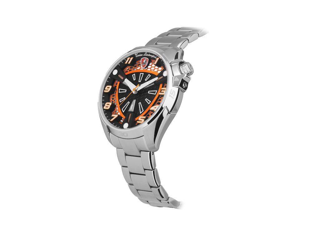 Reloj de Cuarzo Tonino Lamborghini Shock Abs, 42 mm, Brazalete, TLABSO-SS-B
