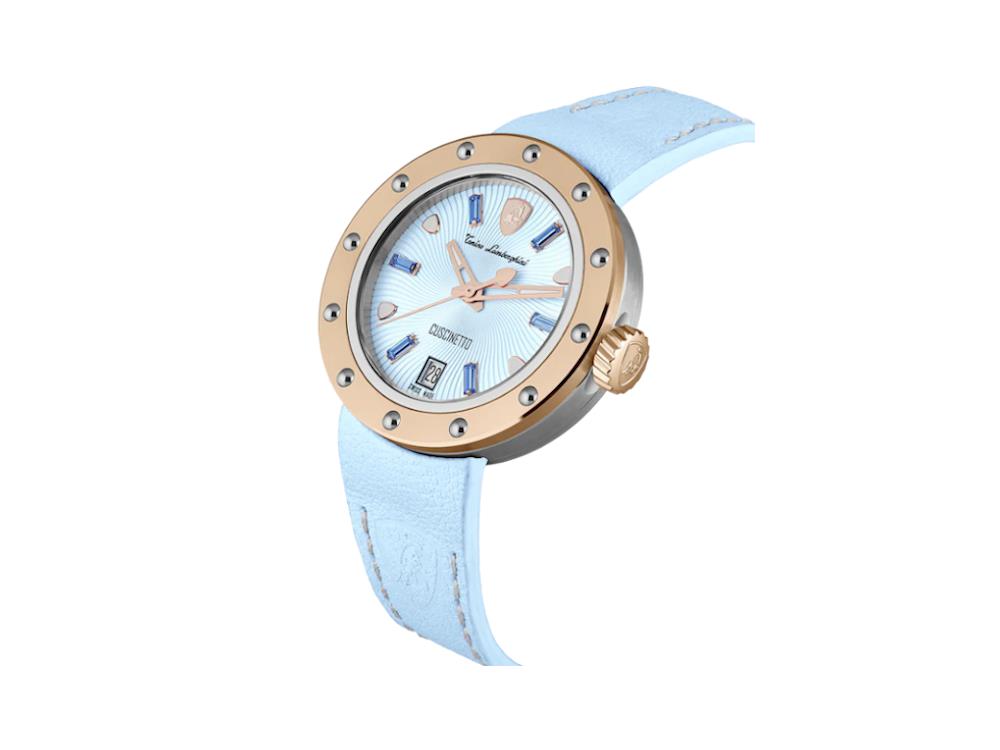 Reloj de Cuarzo Tonino Lamborghini Cuscinetto, Turquesa, 38 mm, TLF-A05-3