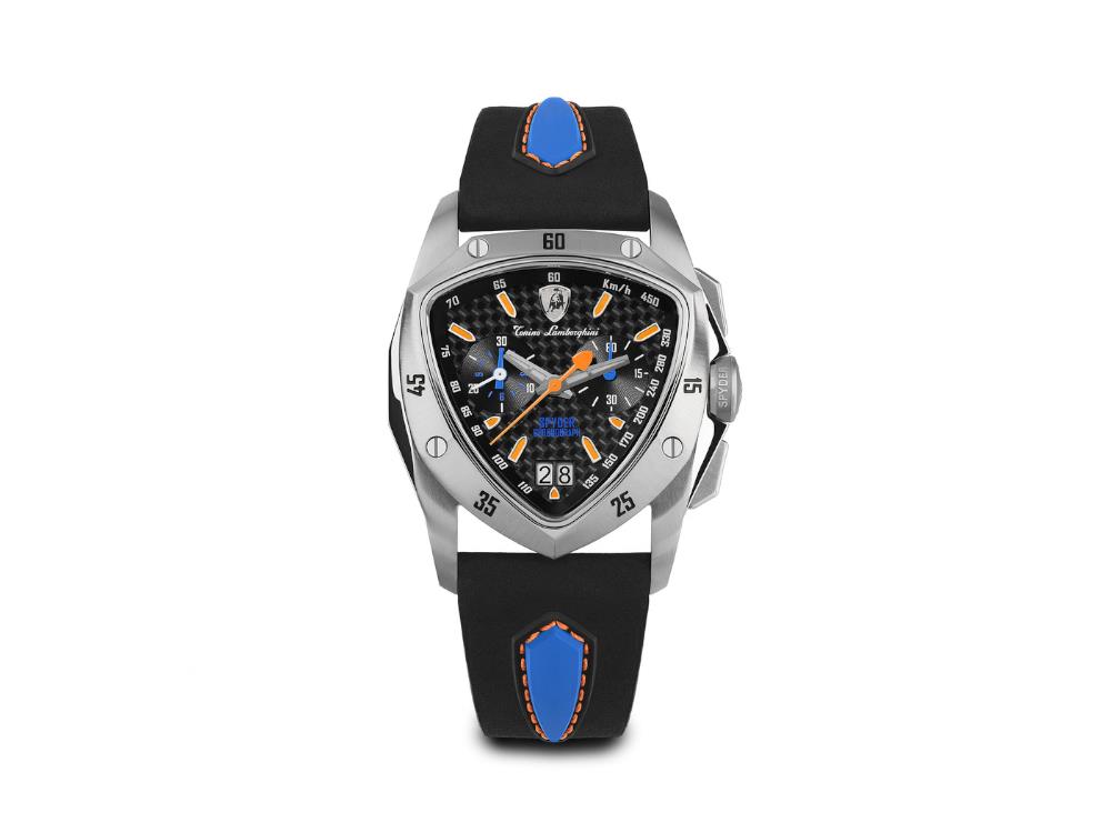 Reloj de Cuarzo Lamborghini New Spyder Blue Orange, 43 mm, Crono, TLF-A13-4