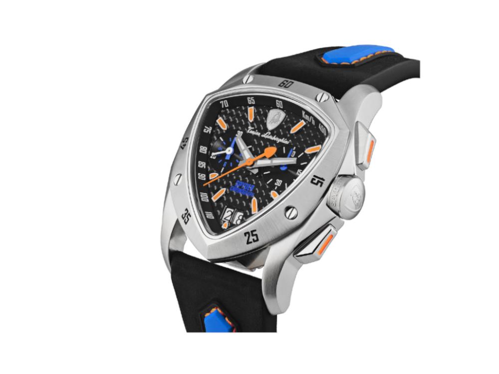 Reloj de Cuarzo Lamborghini New Spyder Blue Orange, 43 mm, Crono, TLF-A13-4